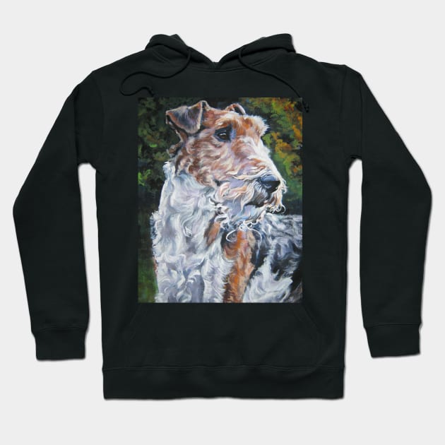 wire fox terrier fine art painting Hoodie by LASHEPARD